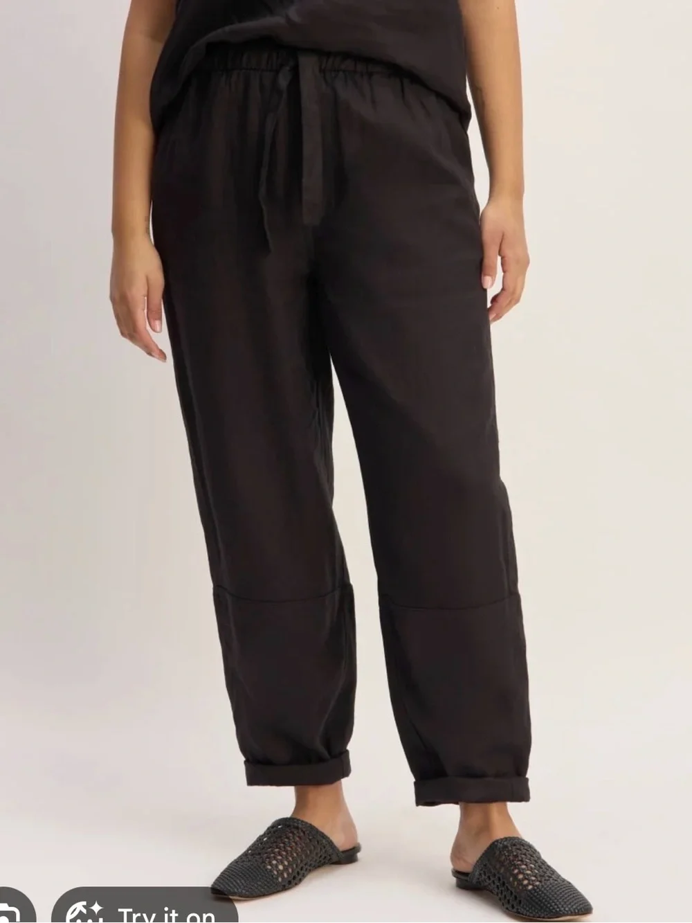 Everlane Pull - On Barrel Linen Pant